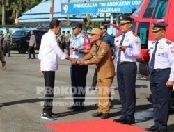Bupati Surunuddin Lepas Keberangkatan Presiden RI ke Muna