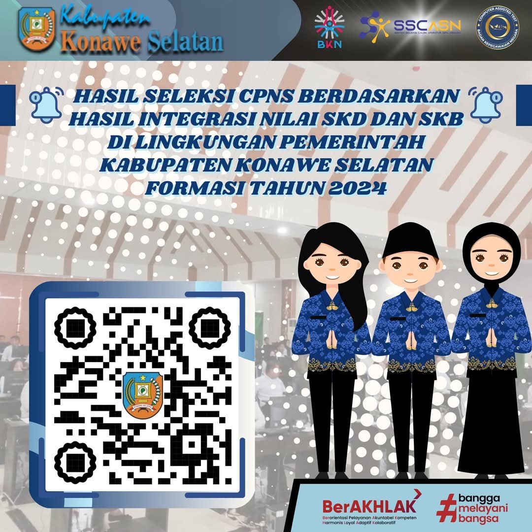 Pengumuman Hasil Seleksi CPNS Kabupaten Konawe Selatan Formasi 2024 Resmi Dirilis