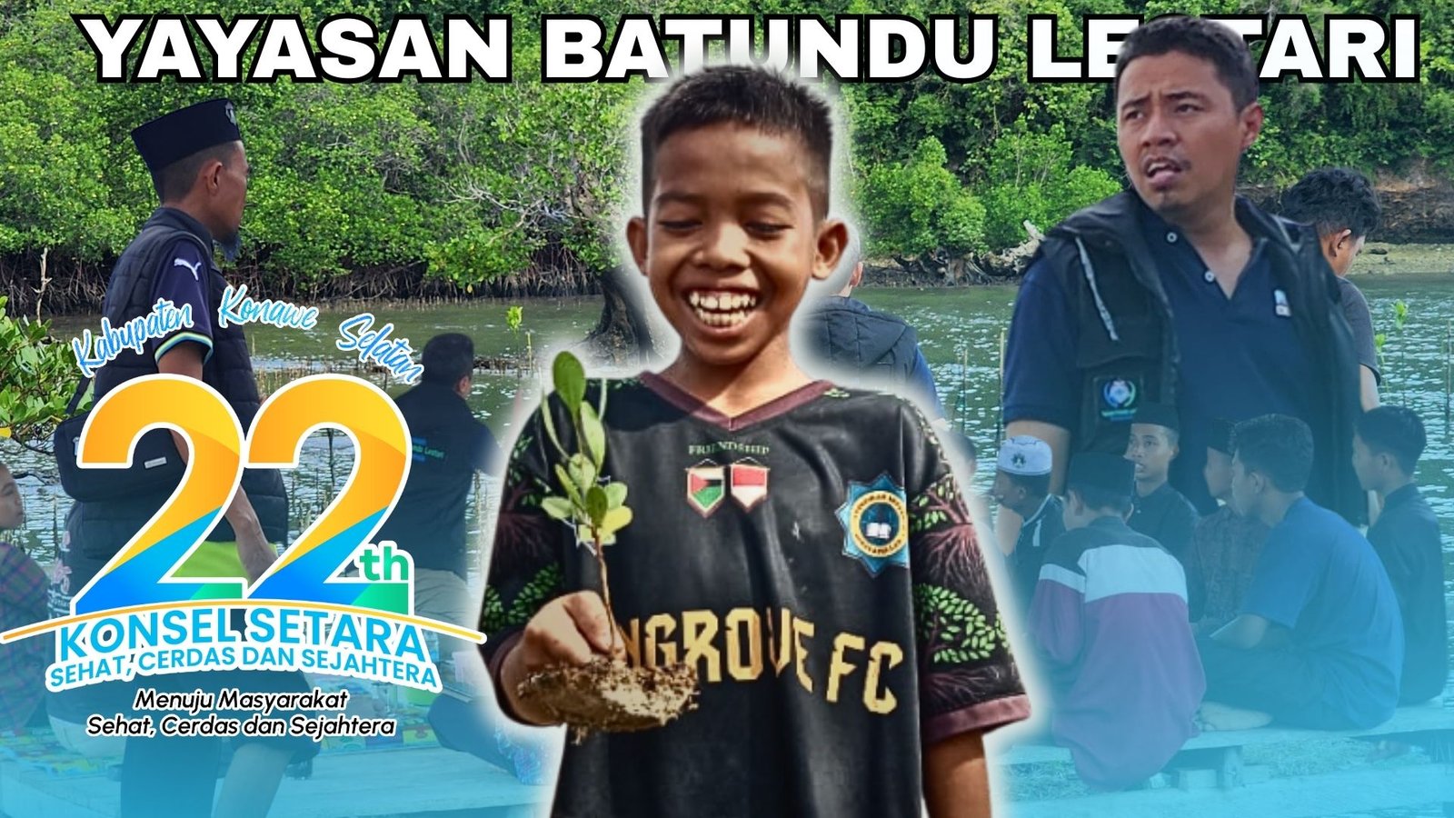 Sinergi Lestarikan Pesisir, Penanaman Mangrove Semarakkan HUT ke-22 Konawe Selatan