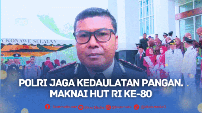 Maknai HUT RI ke-80, Kapolres Konsel Febry Sam Gelorakan Kemerdekaan Pangan